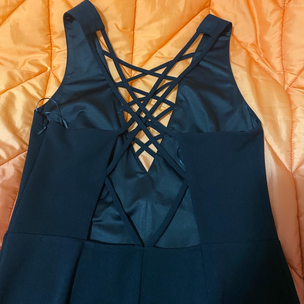 Guess black lace jumpsuit M